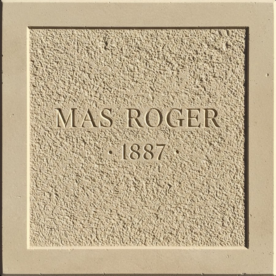 Exemple: placa de masia, Mas Roger 1887